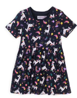 Šaty dívčí bavlněné Minoti 6TDRESS 3, modrá