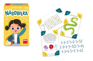 Chytré kvízy Násobilka naučná společenská hra Dino