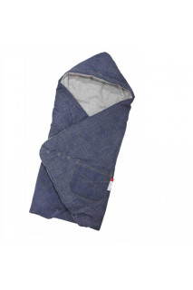 Zavinovačka multifunkční JEANS Outlast® denim / šedý melír