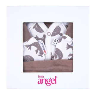 Novorozenecká sada BIO smyk Outlast® Hnědý tuleň/oříšková Little Angel