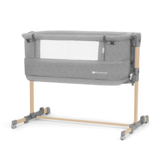 Dětská polohovatelná postýlka Neste grow Light Grey Full Wood Kinderkraft