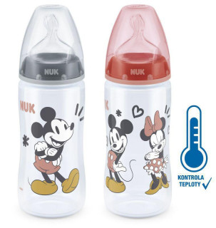 NUK FC+ láhev s kontrolou teploty Mickey 300 ml