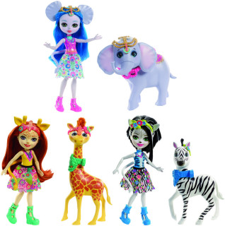 Enchantimals panenka s velkým zvířátkem FKY72