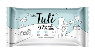 Dětské vlhčené ubrousky Tuli s 97 % vody a aloe vera 60 ks Luba