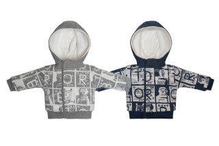 Podšitý kabátek s kapucí Robot Baby Service