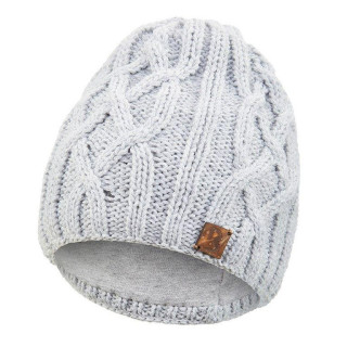 Čepice pletená copánek Outlast ® - sv.šedá 