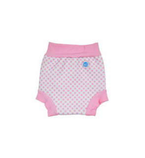 Plavky Happy Nappy - růžová kostka