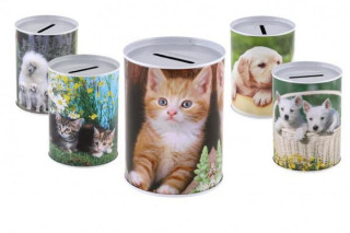 Plechová pokladnička zvířata