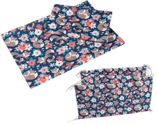 Sada povlečení 3dílné bavlněné 120 x 90 cm Lišky Infantilo