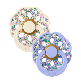 Dudlíky z přírodního kaučuku 2ks 0 - 6 měsíců Liberty Boheme Bibs