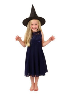 Klobouk čarodějnický skládací dětský 32 cm