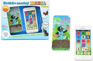 Krtkův naučný mobil telefon s krytem Krtek plast 13x6cm