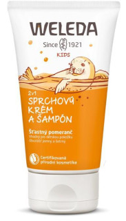 2v1 Sprchový krém a šampon Šťastný pomeranč 150 ml Weleda