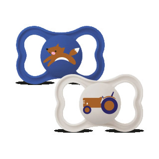 Šidítko Ortodonické Supreme 6 m+ Mam Modrá+Šedá
