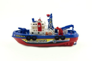 Loď/Člun plast 25 cm na baterie stříkající vodu 