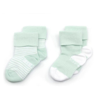 Dětské ponožky Stay-on-Socks Mint Stripes vel. 6-12 m 2 páry