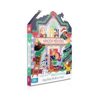Vánoční městečko - Adventní okénková kniha