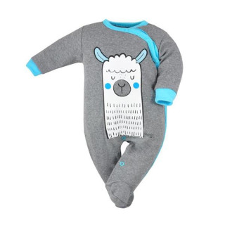 Kojenecký overal Koala Lama šedo-modrý