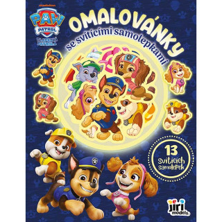 Omalovánky se svítícími samolepkami Tlapková patrola