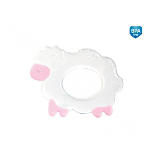 Silikonové kousátko Ovečka růžová