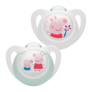 Dudlík Star Peppa Pig (6-18 m.) 2 ks Nuk