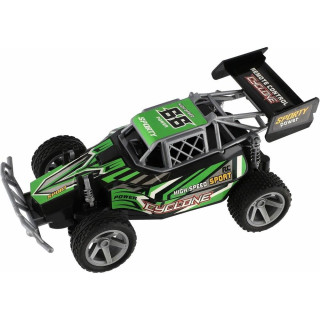 Auto RC Buggy rychlostní 23 cm 27MHz na baterie zelené