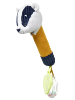 Pískací hračka s chrastítkem Jezevec BabyOno 