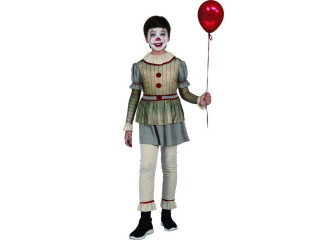 Kostým na karneval - strašidelný klaun kluk,  130 - 140 cm