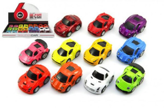 Auto mini kov/plast 5 cm na zpětné natažení