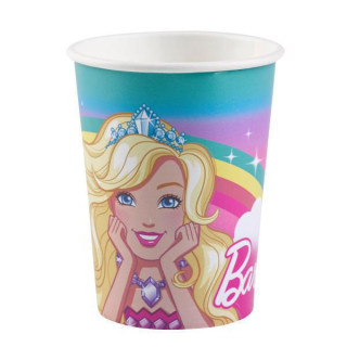 Kelímky papírové - Barbie 250 ml, 8 ks