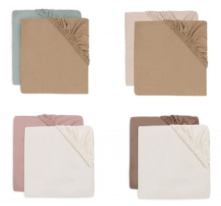 Prostěradlo napínací 40/50 x 80/90 cm, 2 ks Jollein