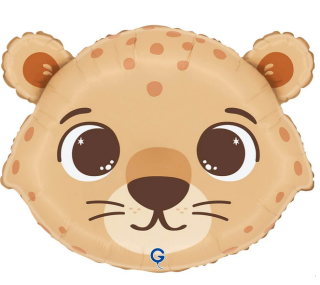 Gepard hlava 18"/46 cm fóliový balónek nafukovací