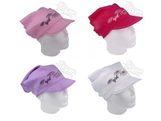 Lehký letní šátek s kšiltem Květy RDX