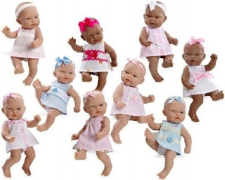 Panenka/miminko vonící 26cm tvrdé tělo v dárkové krabičce