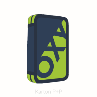 Penál třípatrový prázdný OXY NEON LINE Dark Blue