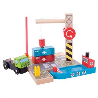 Kontejnerové překladiště Bigjigs Rail 