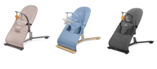 Minimalistické houpací lehátko s hračkami pro miminko Kinderkraft