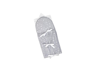 Babyrenka klasická stahovací zavinovačka Hvězdičky šedá