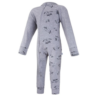 Overal smyk DR TISK lemy Outlast® - šedý melír/šedý melír mývalové