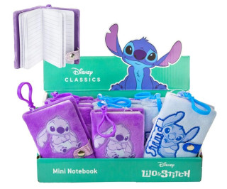 Zápisník mini plyšový přívěsek Lilo & Stitch 2 barvy 