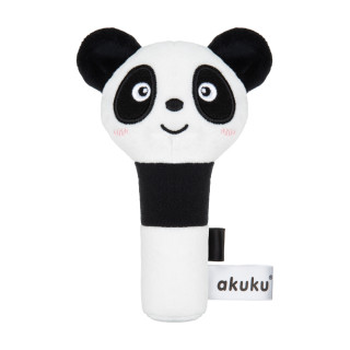 Plyšové pískátko panda černobílá Akuku