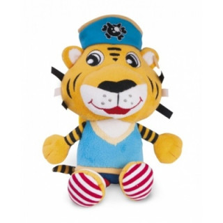 Plyšové chrastítko s klipem na kočárek -KLUK TYGR