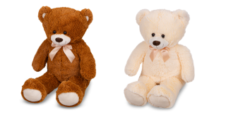 Medvěd plyšový 80 cm s mašlí 0 m+ Plush Friends