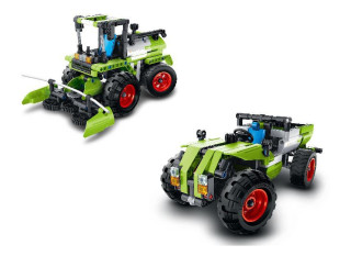Stavebnice kombajn/traktůrek 2 v 1 plast 335 dílků iM.Master