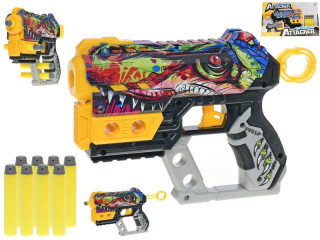 Pistole 22,5 cm na pěnové náboje 8 ks 2barvy