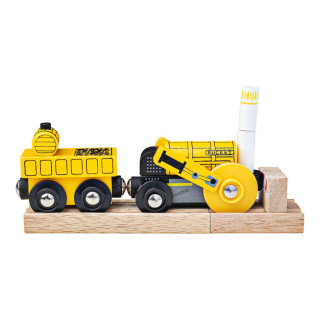 Replika historické lokomotivy Rocket + 2 koleje Bigjigs Rail 