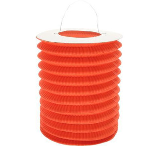 Lampion dekorační ,,válec" oranžový