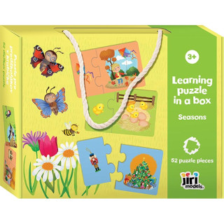 Puzzle pro předškoláky v krabičce Roční období