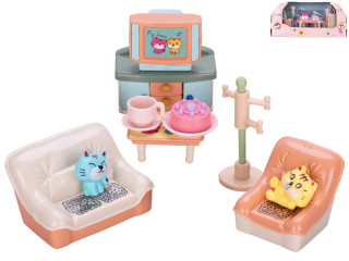 Sada zvířecí domácnost s doplňky 13 ks