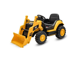 Dětský elektrický traktor Baby Mix CAT žlutý